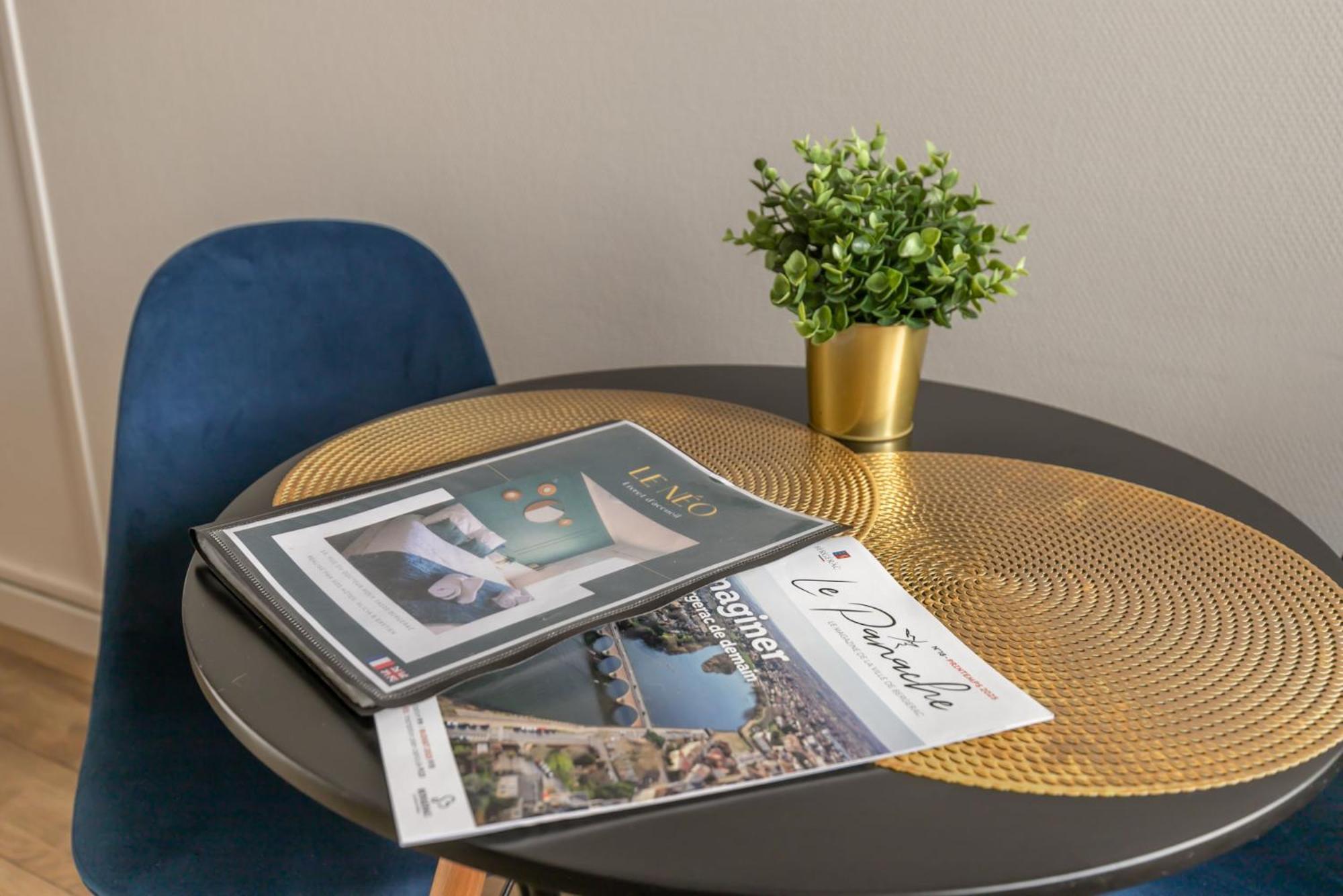 Le Neo - Studio Chic Avec Sa Cour Privative Et Fibre ベルジュラック エクステリア 写真